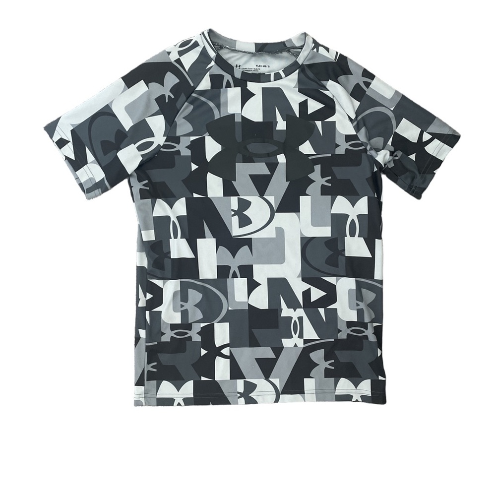 Under Armour Kids Graphic Tees - Black, Gray, and Green - Picture 2 of 5
